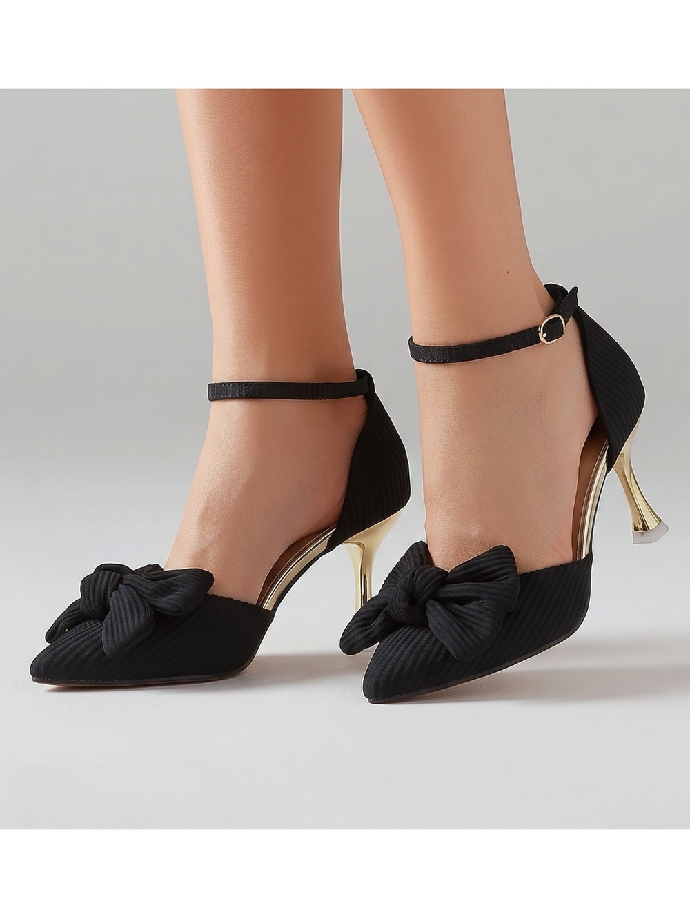 Bow detail heels